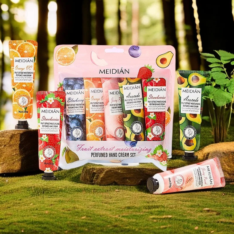 Coffret 6 Crèmes Mains Parfumées — Hydratation Fruité