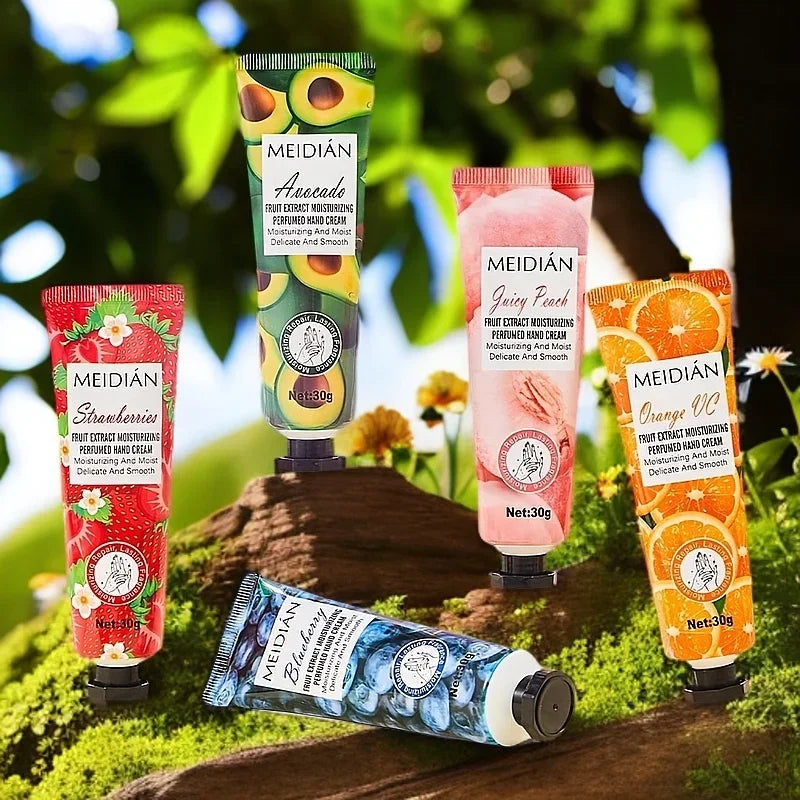 Coffret 6 Crèmes Mains Parfumées — Hydratation Fruité