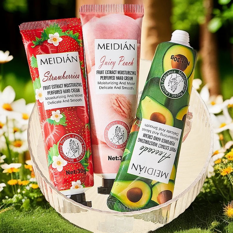 Coffret 6 Crèmes Mains Parfumées — Hydratation Fruité