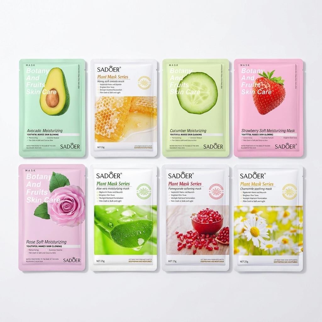Coffret 8 Masques Visage — Hydratation & Éclat